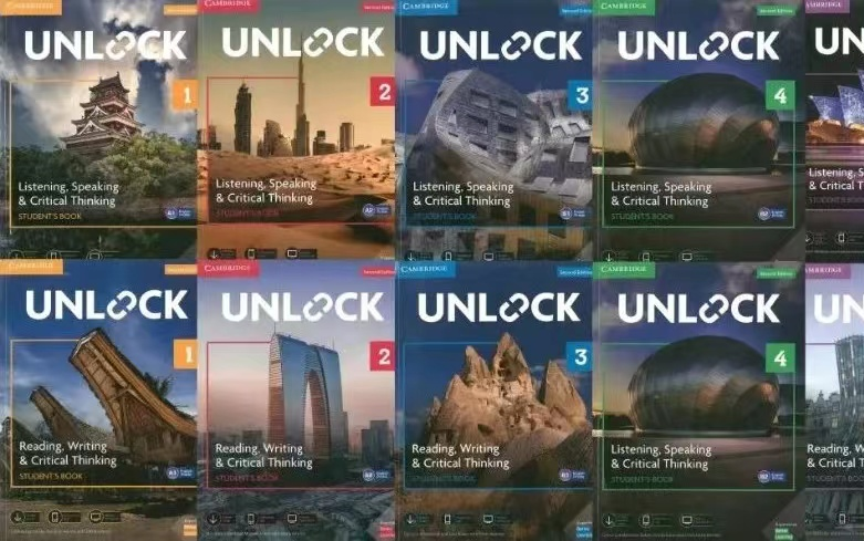 [图]【全264节外教精讲课/剑桥顶级教材《Unlock》（basic1/2/3）L1-L5教材PDF+音频+视频+白板软件