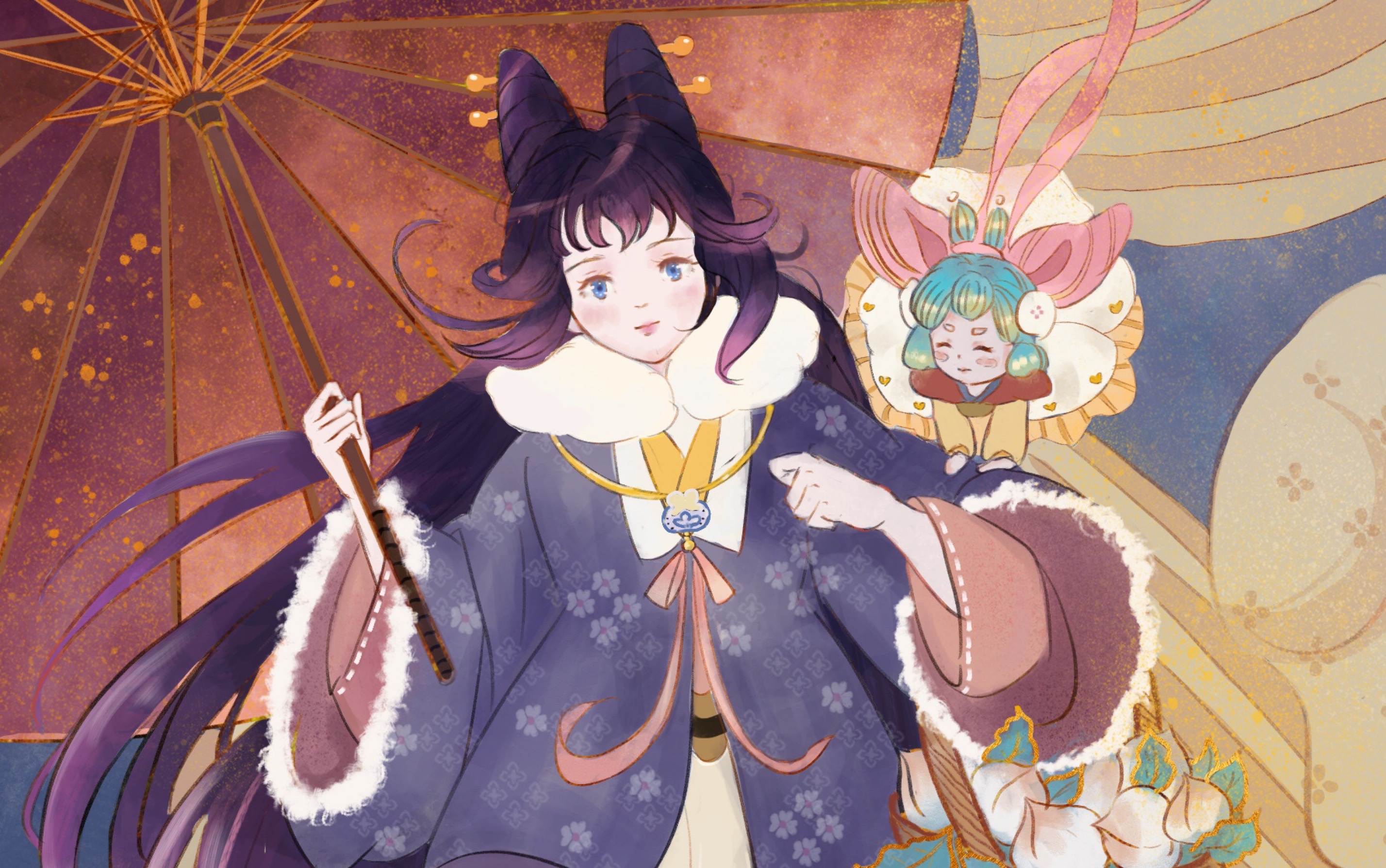 萌新投稿,古风少女(第一回,立个flag,2020画满100张.