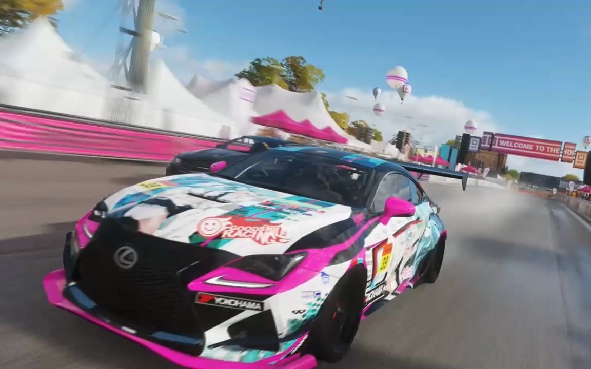 【极限竞速 地平线4】当rcf装上了火箭兔宽体和gsr涂装