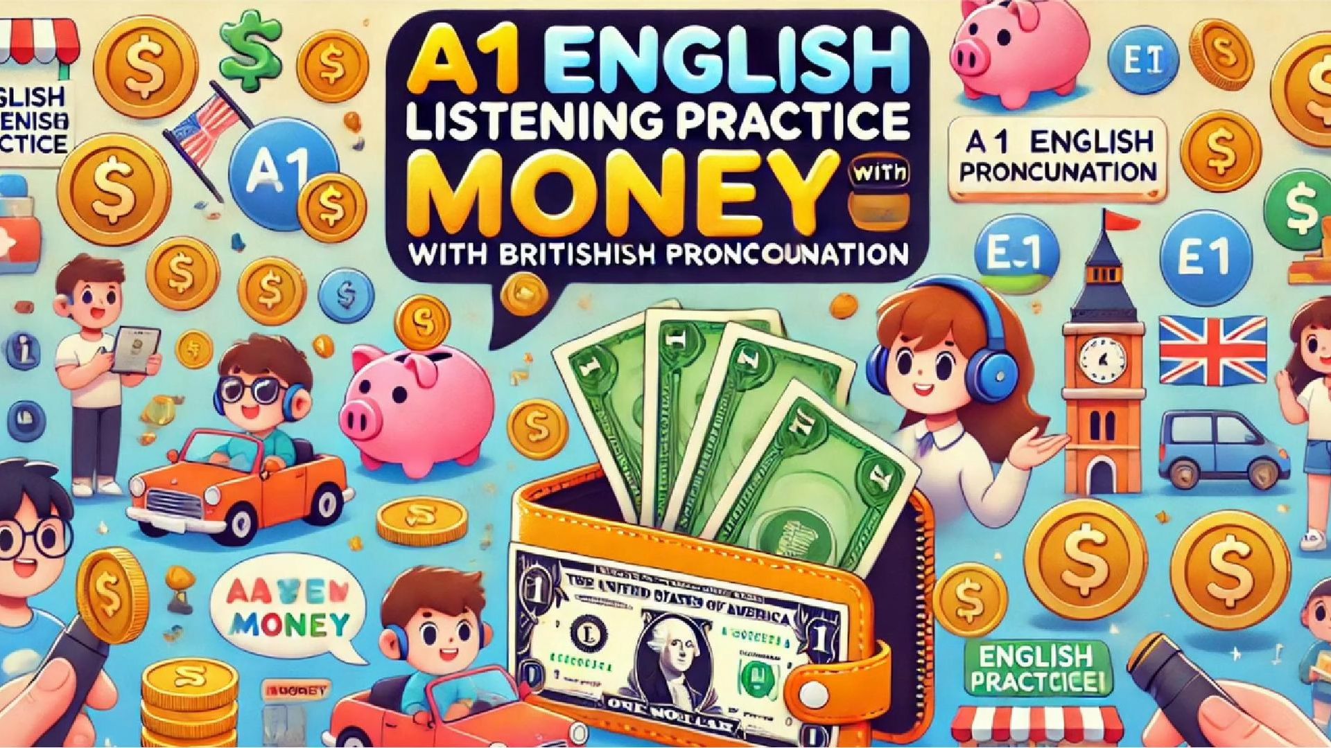 a1 英式发音听力练习—money topic