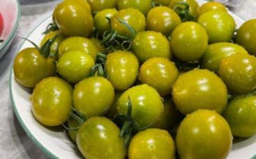 绿色小番茄青口蜜薄皮新鲜当季孕妇酸甜三斤整箱无籽散装无核6133