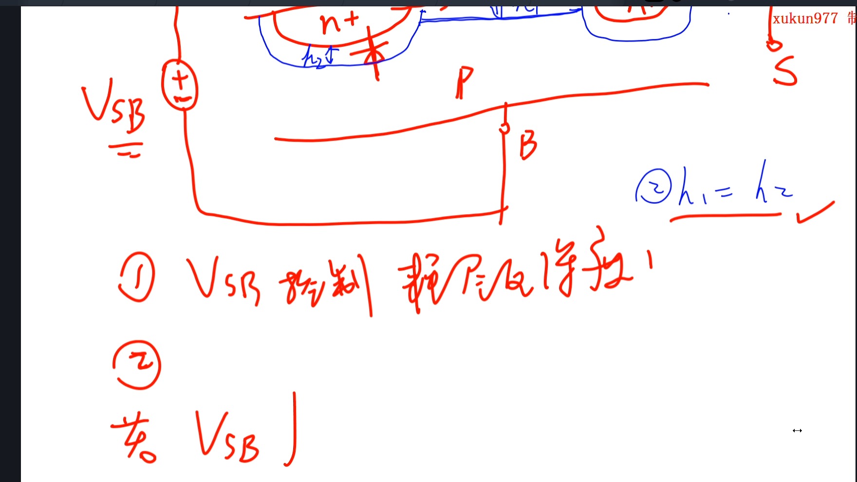 MOSFET工作原理3,VSB的作用体效应哔哩哔哩bilibili