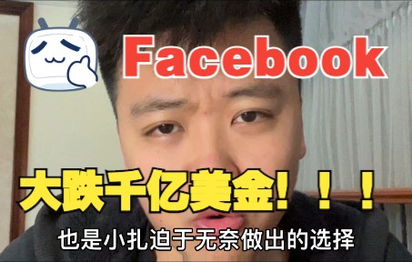 Facebook大跌千亿美金 发生了什么?!哔哩哔哩bilibili