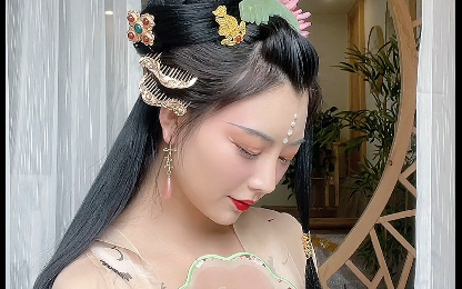 一款超级超级温柔的舞姬发型教程