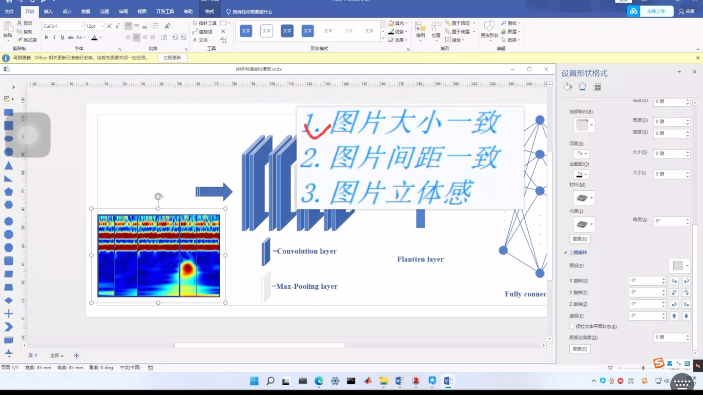 Visio神经网络,图片格式立体感哔哩哔哩bilibili