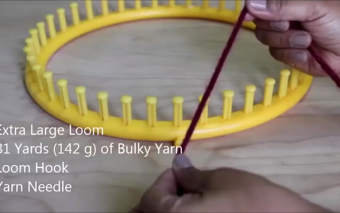 圆形编织神器编织帽子教程搬运