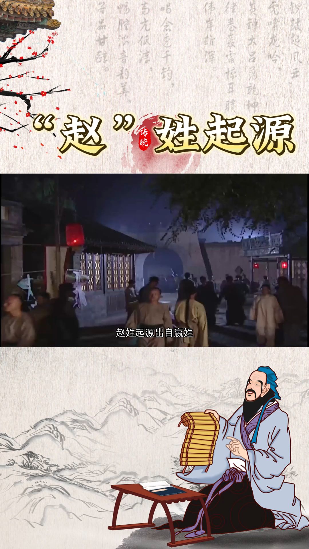 赵姓起源 出自嬴姓,形成于西周,祖先是伯益,具体始祖是造父哔哩哔哩bilibili