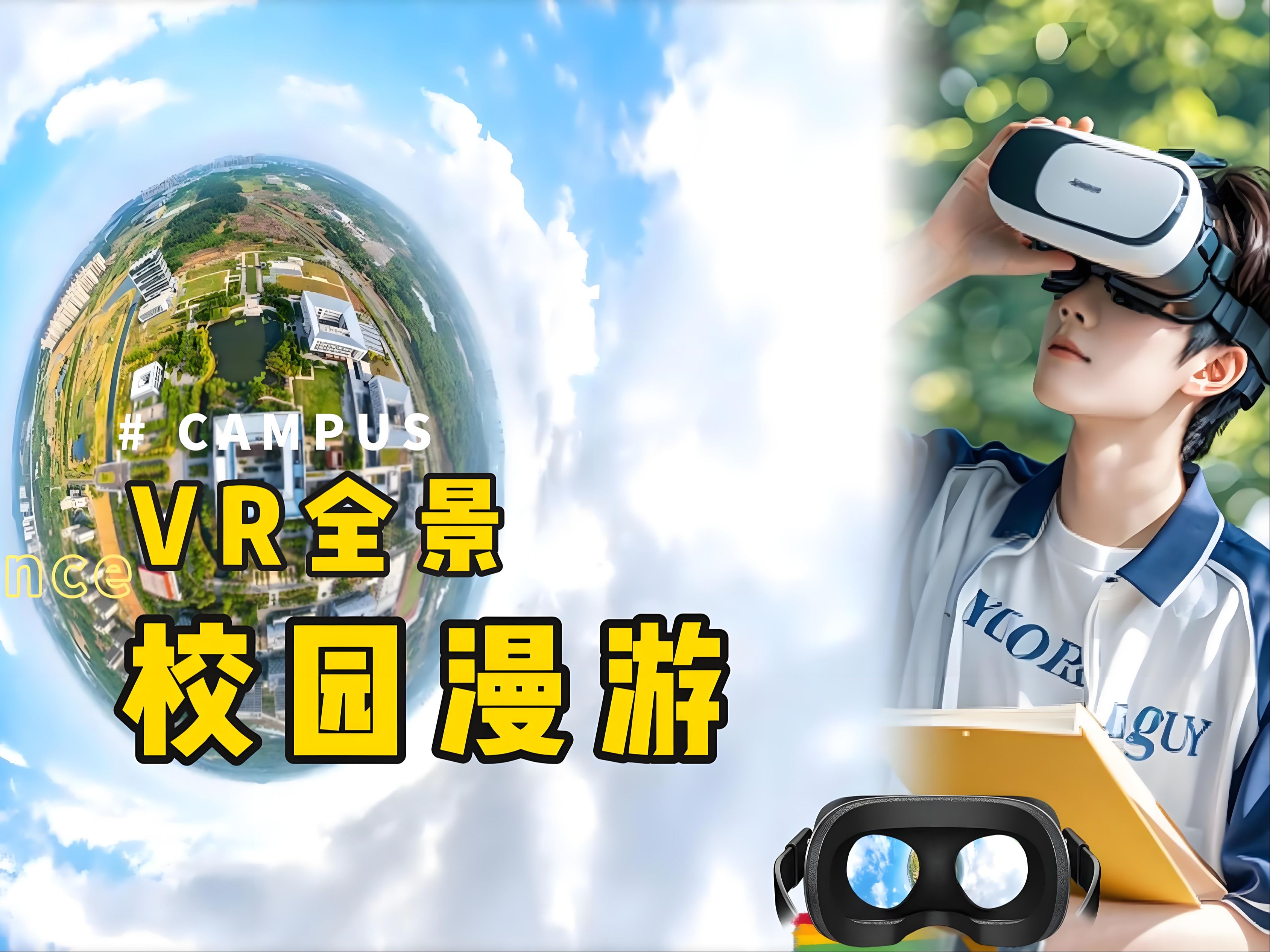 VR全景漫游校园:诗意与画卷的交织#重庆临感景动#哔哩哔哩bilibili