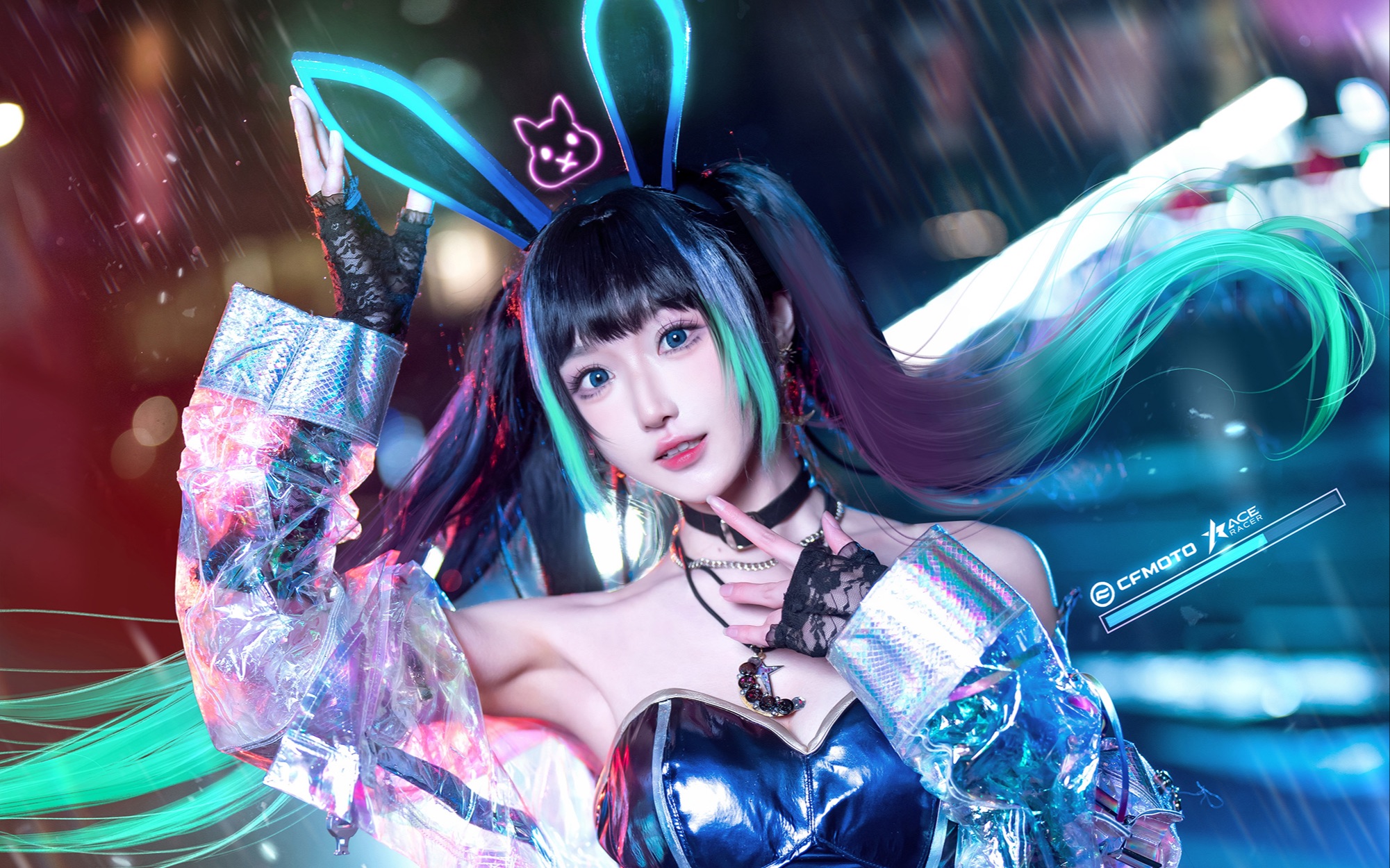 虽然赛博朋克但是兔女郎