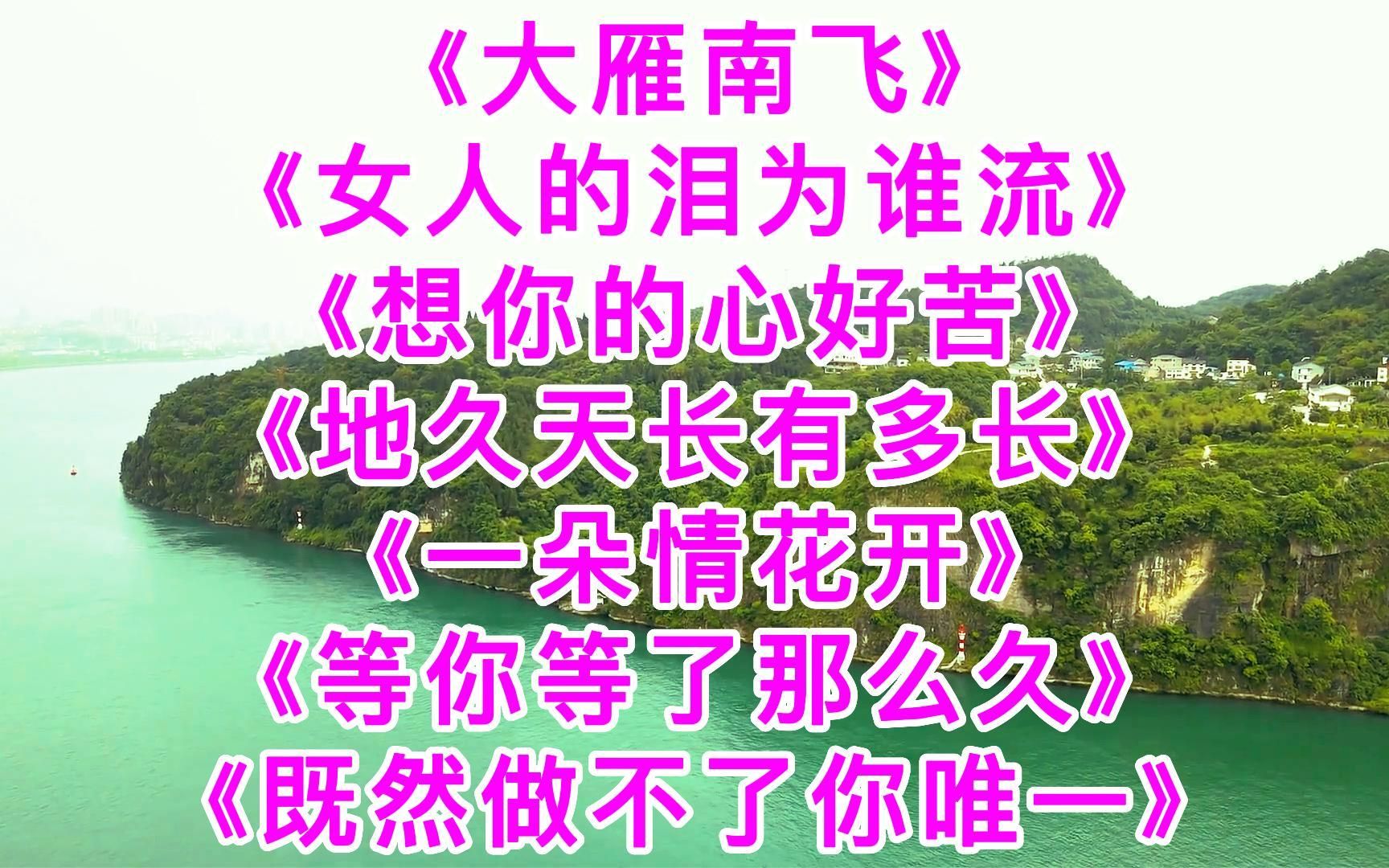 [图]悦耳《大雁南飞》《女人的泪为谁流》《想你的心好苦》《地久天长有多长》