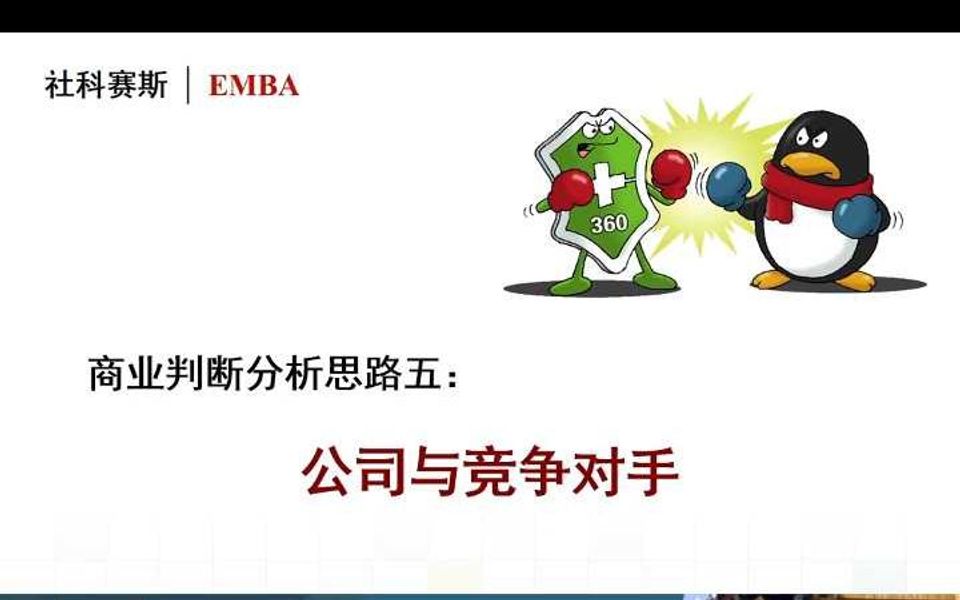 EMBA商业判断案例公司与竞争对手答题思路解读哔哩哔哩bilibili