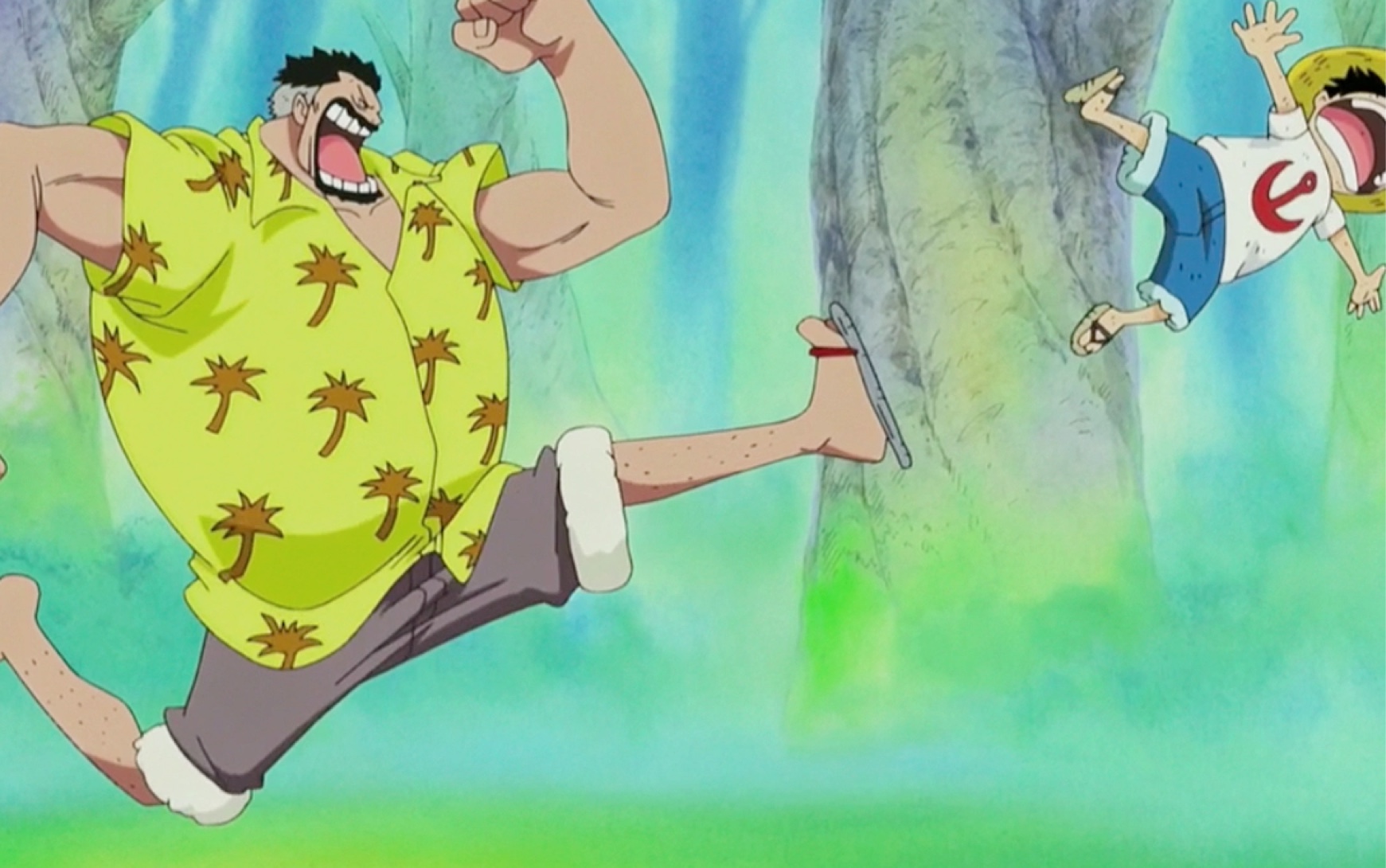 海贼王,卡普给路飞的爱