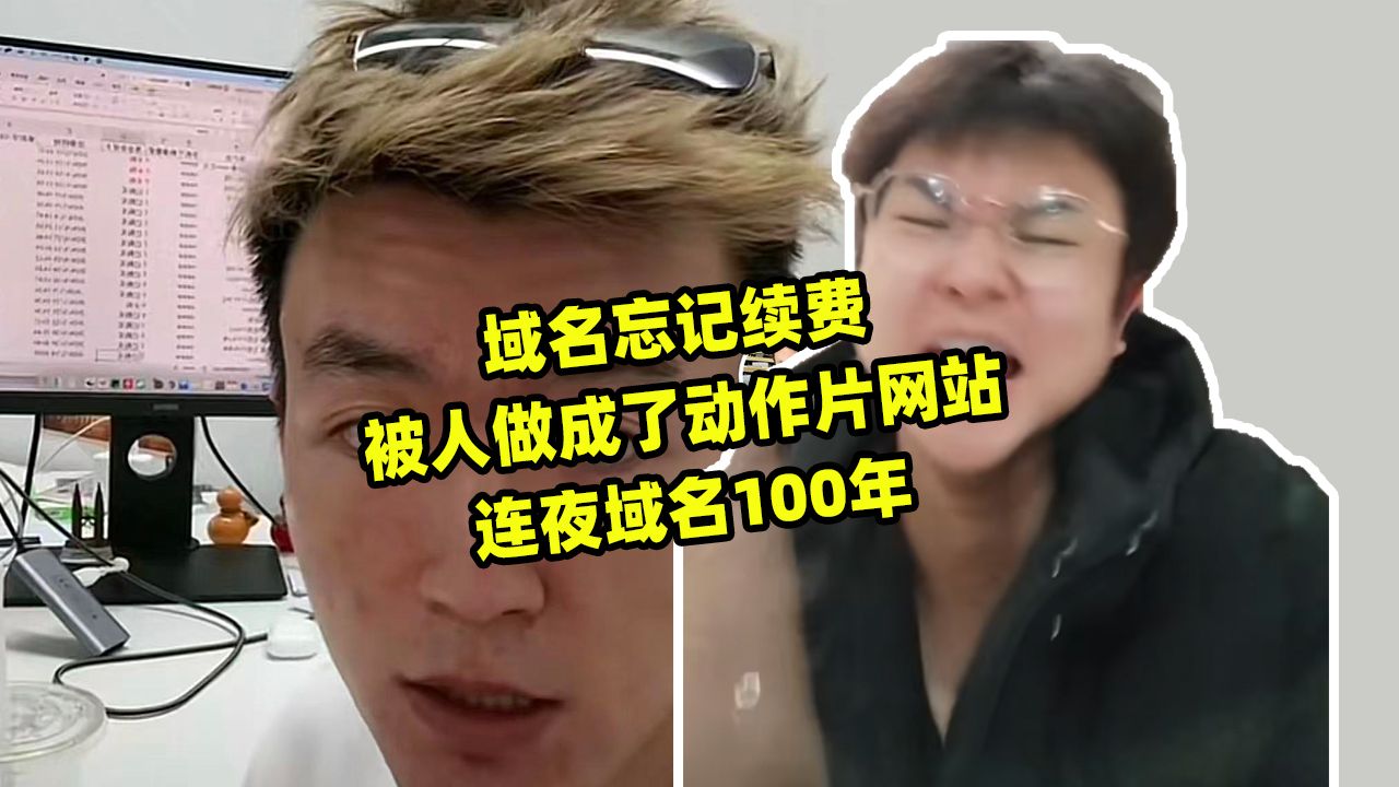 域名忘记续费,dns解析到动作片网站连夜域名100年哔哩哔哩bilibili