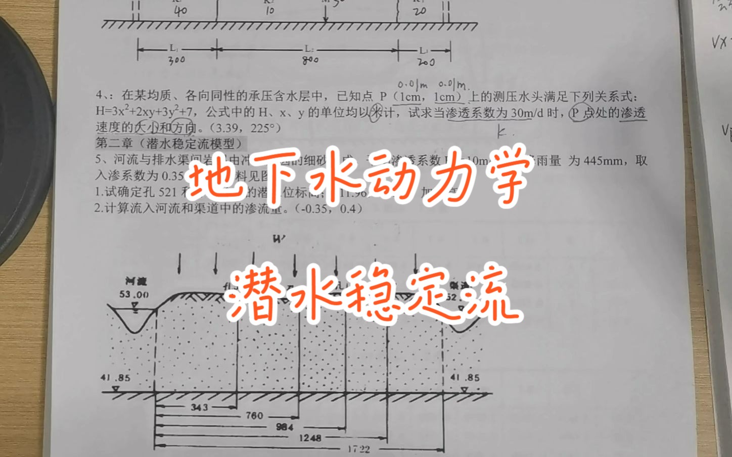 地下水动力学潜水稳定流哔哩哔哩bilibili