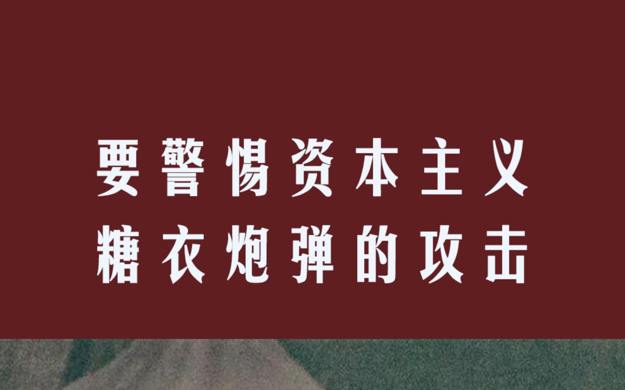 要警惕资本主义糖衣炮弹的攻击!哔哩哔哩bilibili