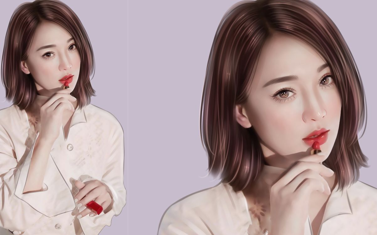 真人照片转手绘sai简单绘画教程,新手入门教程手绘明星周迅