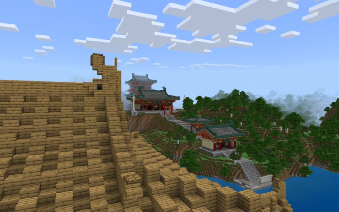 minecraft,中式古建筑群