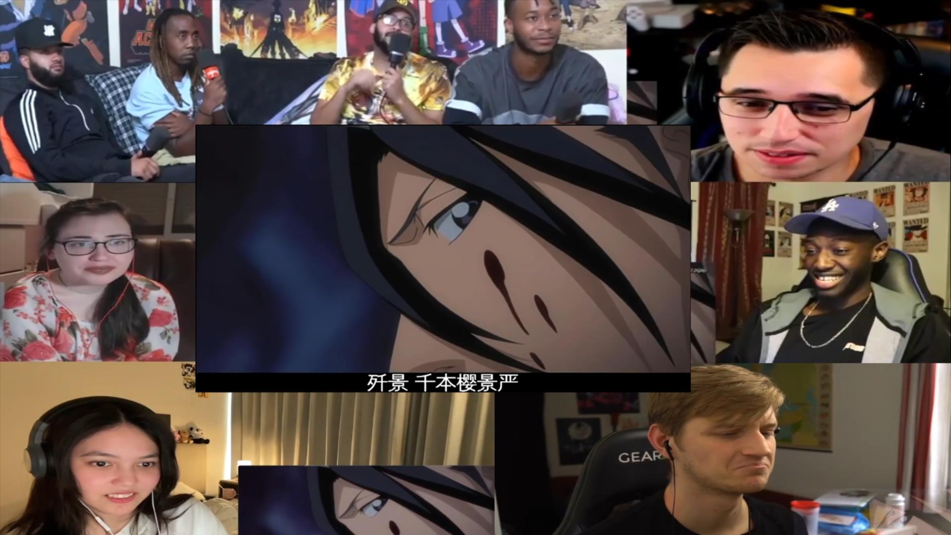 老外看死神破面篇197 白哉vs十刃no.7 卍解 千本樱景严