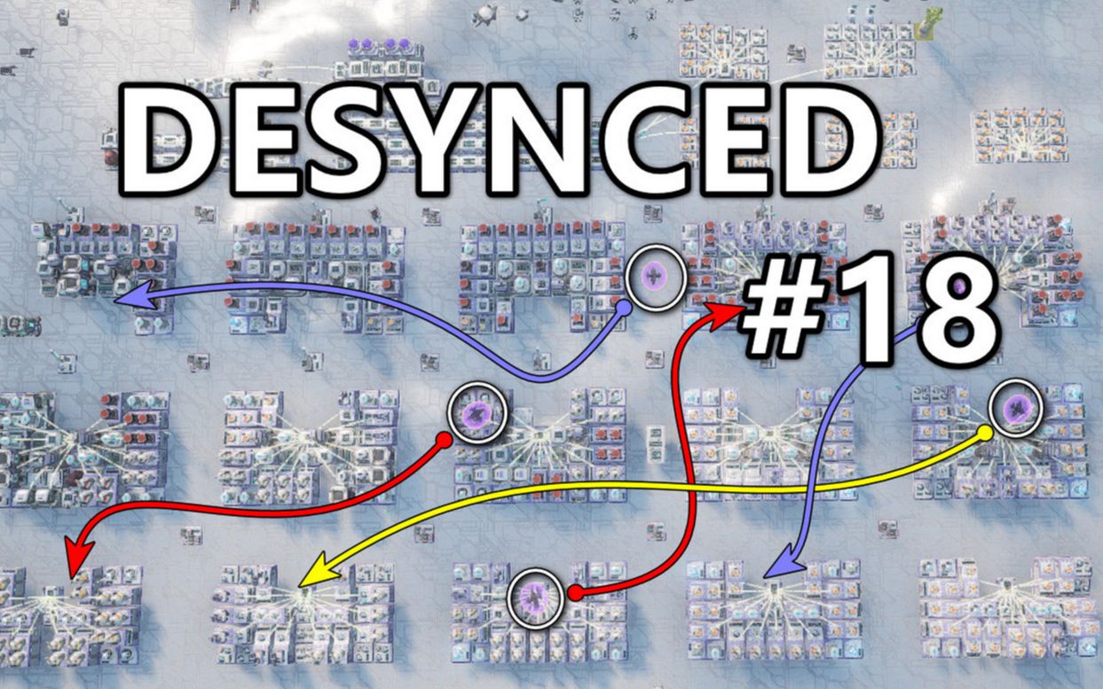 【Desynced】萌新入坑#18,全基地无人机物流网络,全自动组件分解回收原矿游戏实况