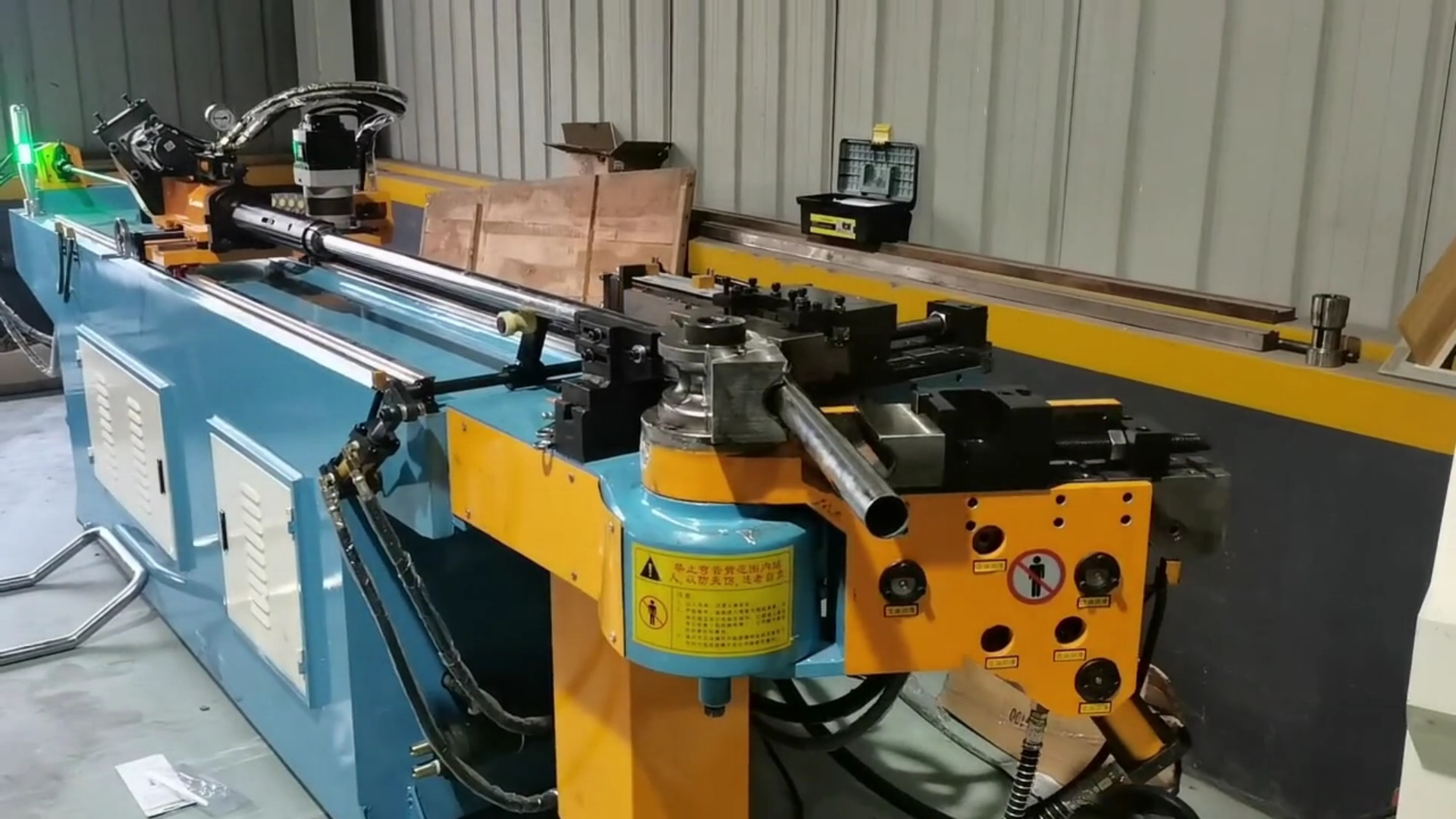 伺服全自动弯管机,数控弯管机,钢管折弯机弯圆机_哔哩哔哩_bilibili