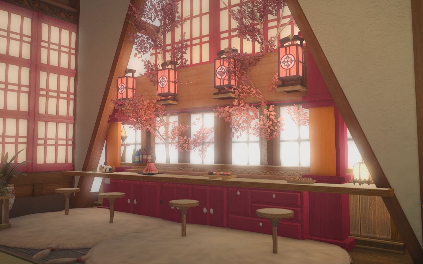 【ff14装修】林间居酒屋-森系 日式,m不封层