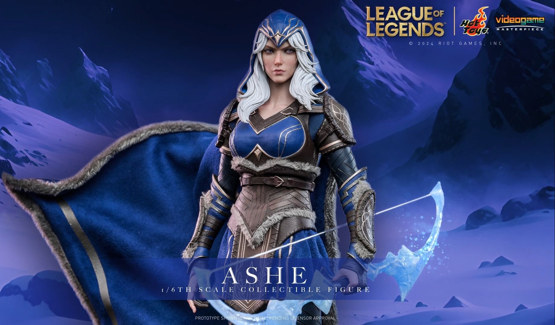 寒冰射手蓄势待发,hot toys抢先演绎英雄联盟2024cg艾希全新造型