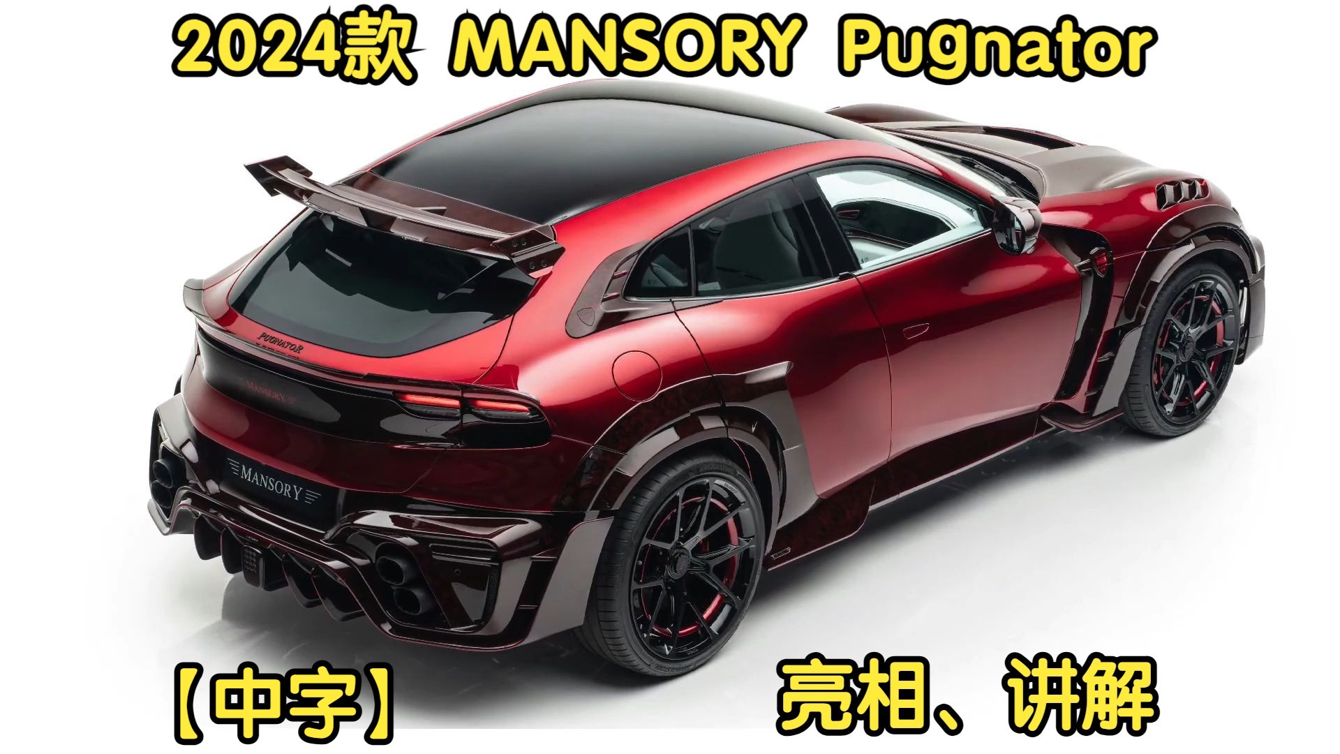 【中字】2024款 Mansory Pugnator亮相、讲解哔哩哔哩bilibili