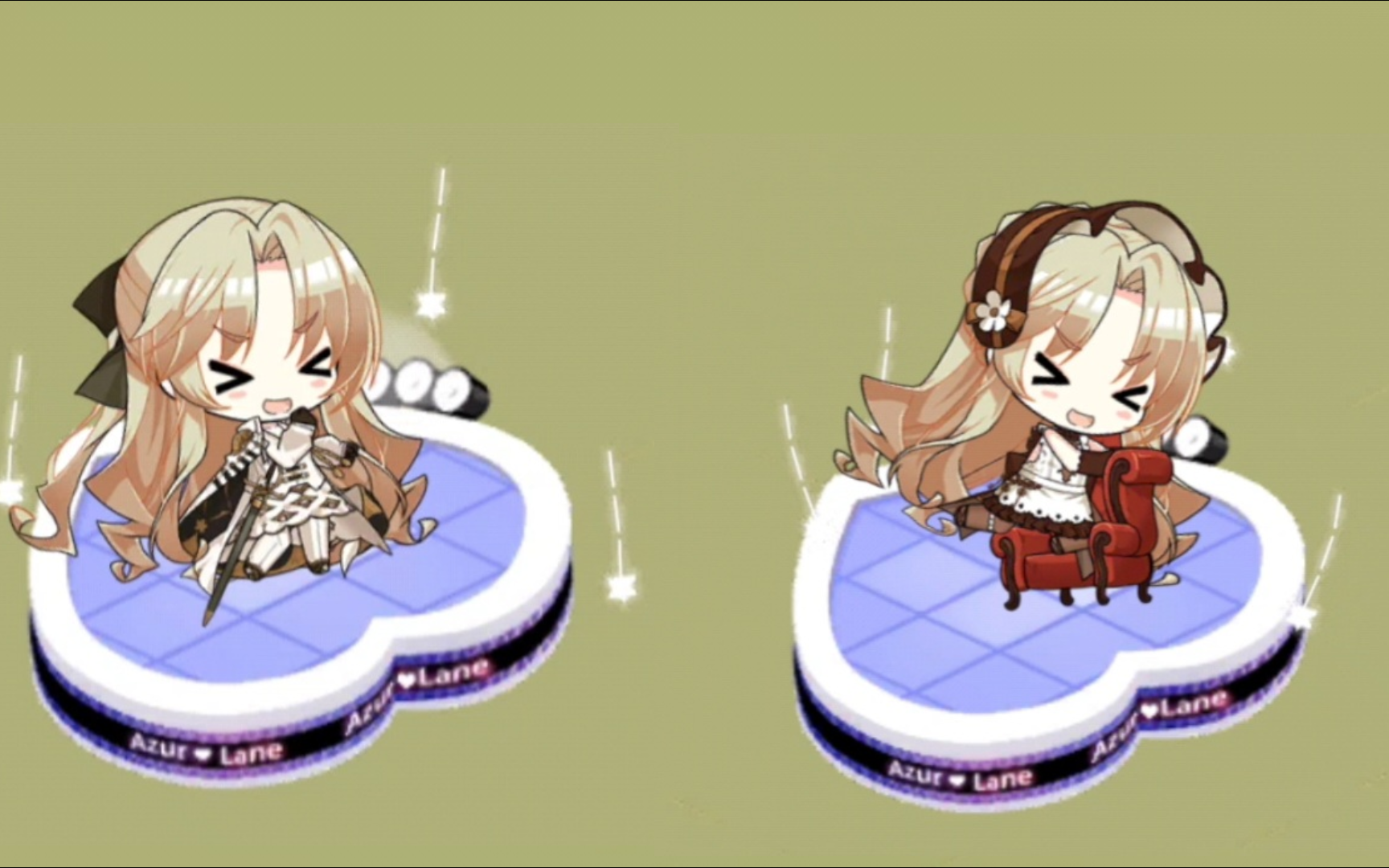 【碧蓝航线】本次活动复刻舰娘-前卫后宅小人效果演示,你们皇家的彩