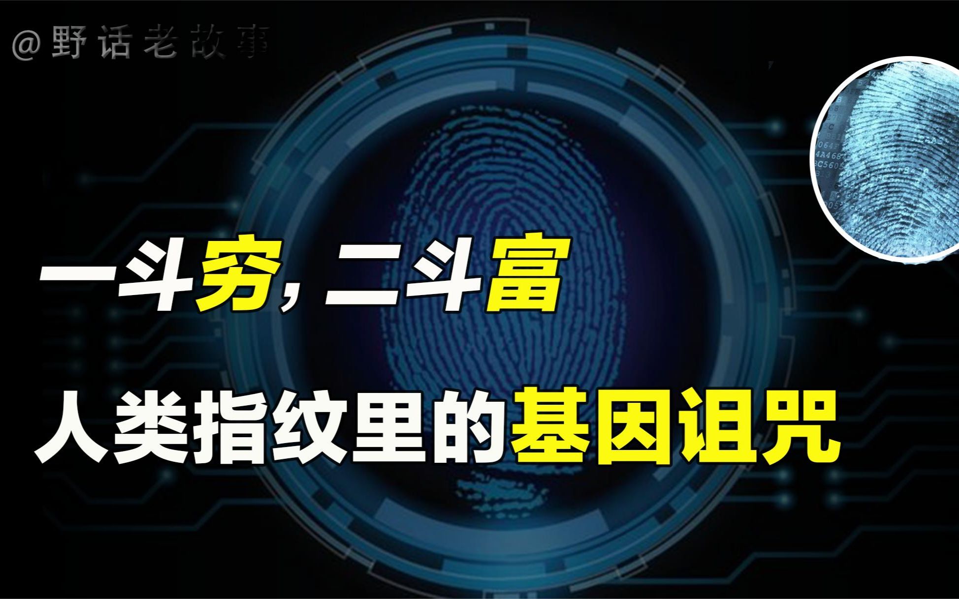 人类指纹的斗和簸箕有何秘密?富贵穷通的命运就在其中!哔哩哔哩bilibili