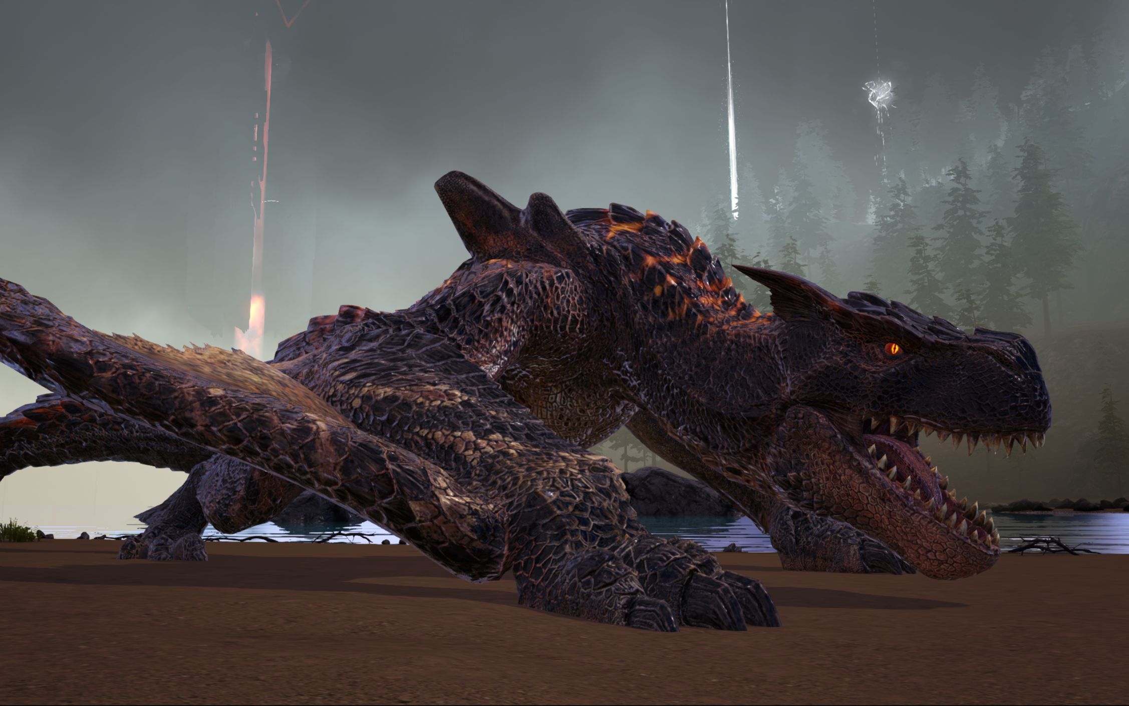 方舟生存进化 怪物猎人09 进化黑轰龙!我一手裂地咆哮 谁是对手?