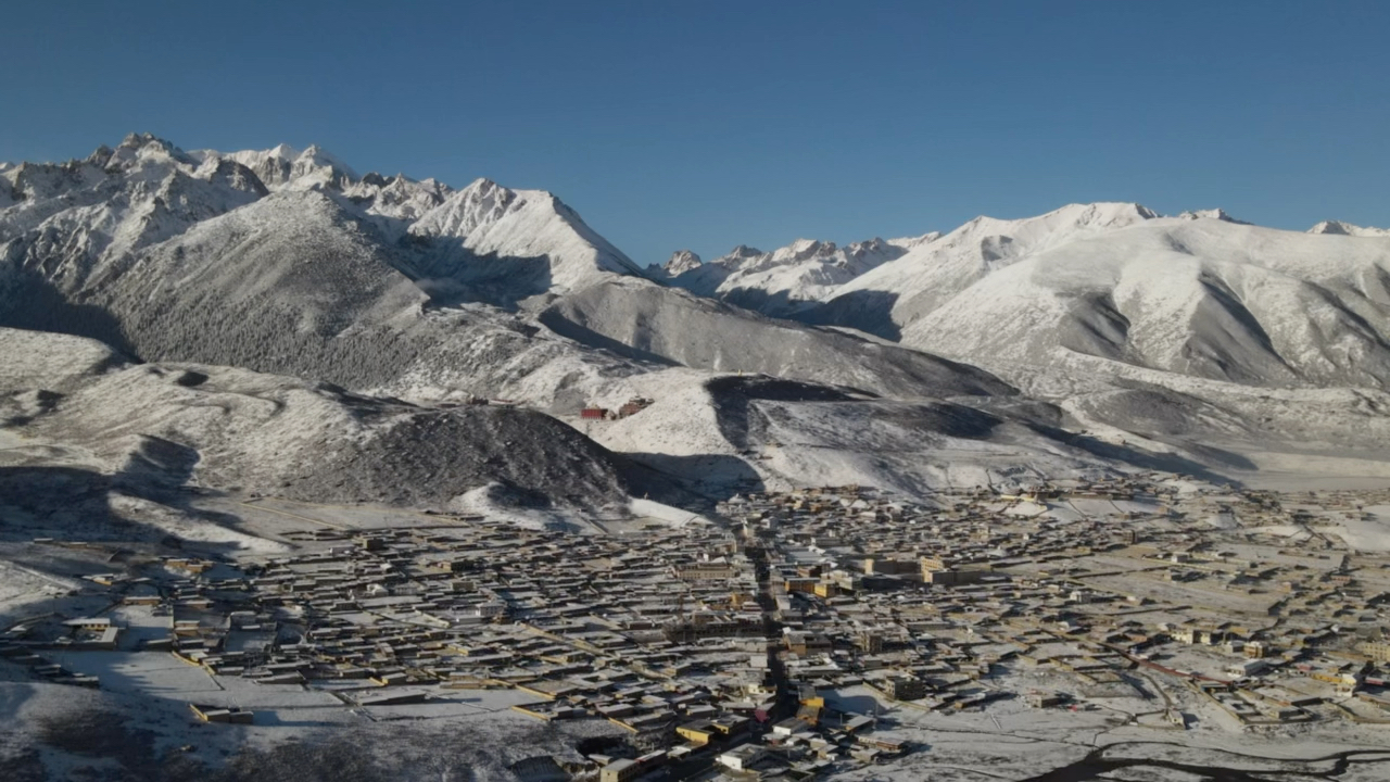 雪山下的竹庆乡!