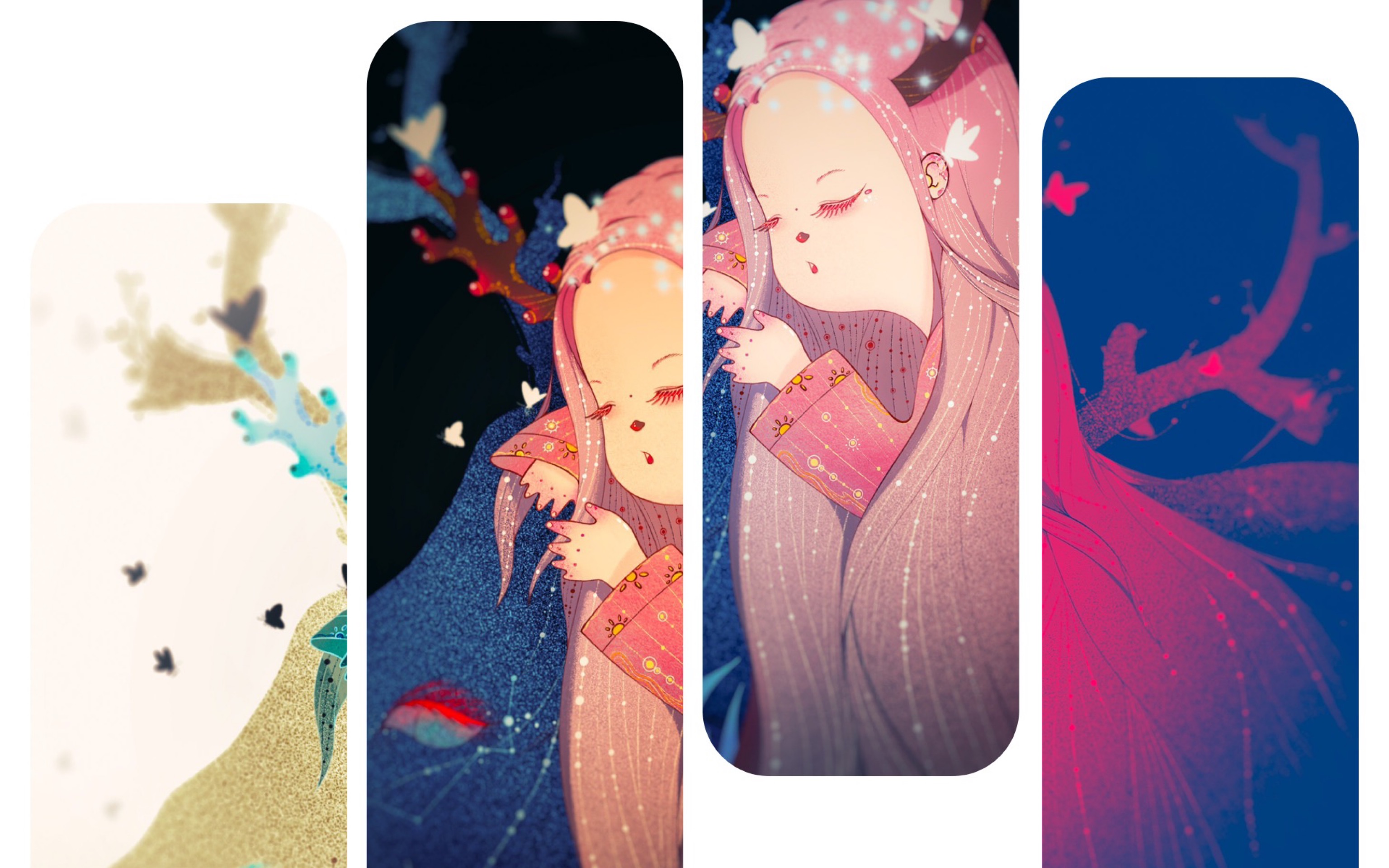 【ipad绘画】——《鹿姑娘》绘画过程