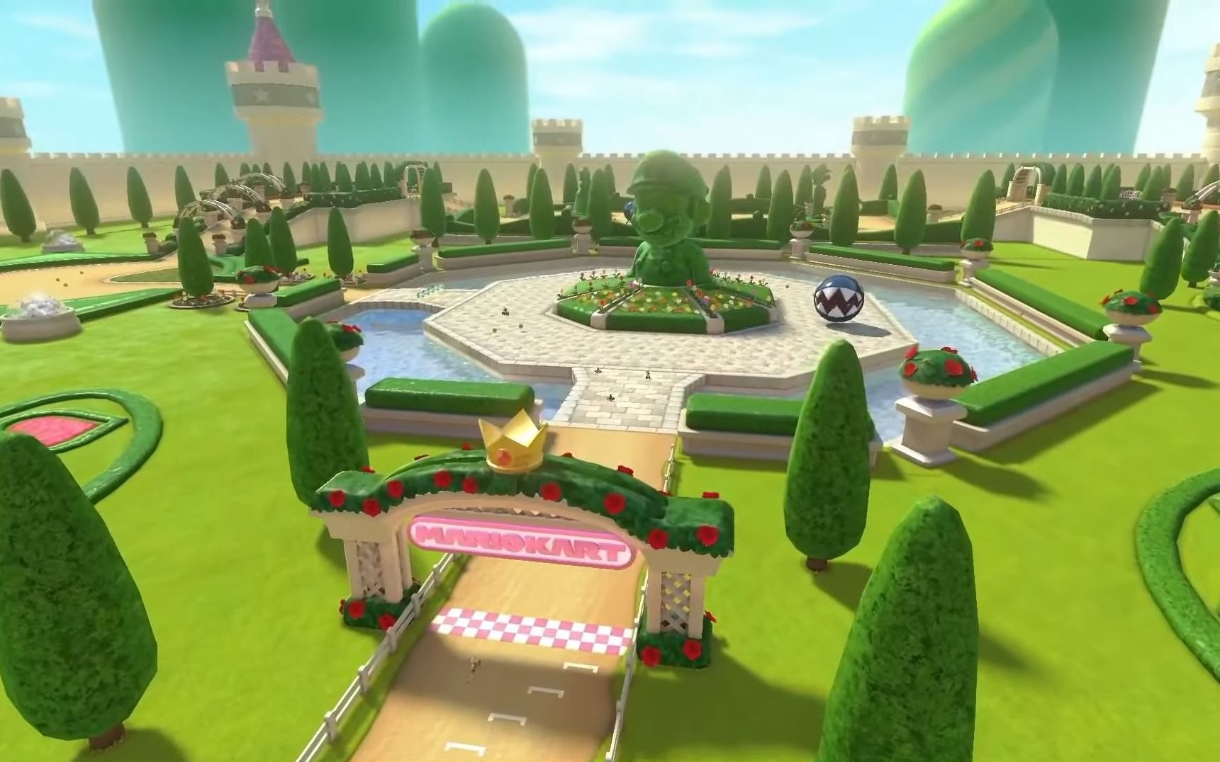 马里奥赛车ds碧琪花园赛道对比(ds&wii&8dx)