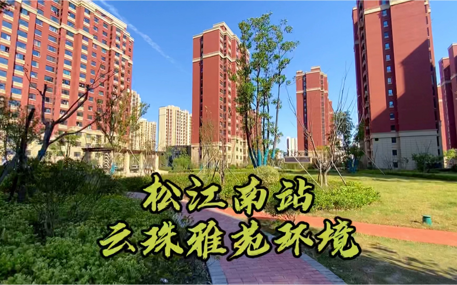 上海市区动迁到松江南站,交付的动迁房小区环境怎样?
