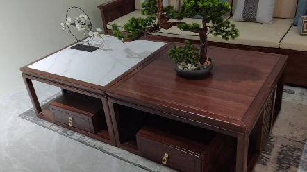 红斑马新中式沙发