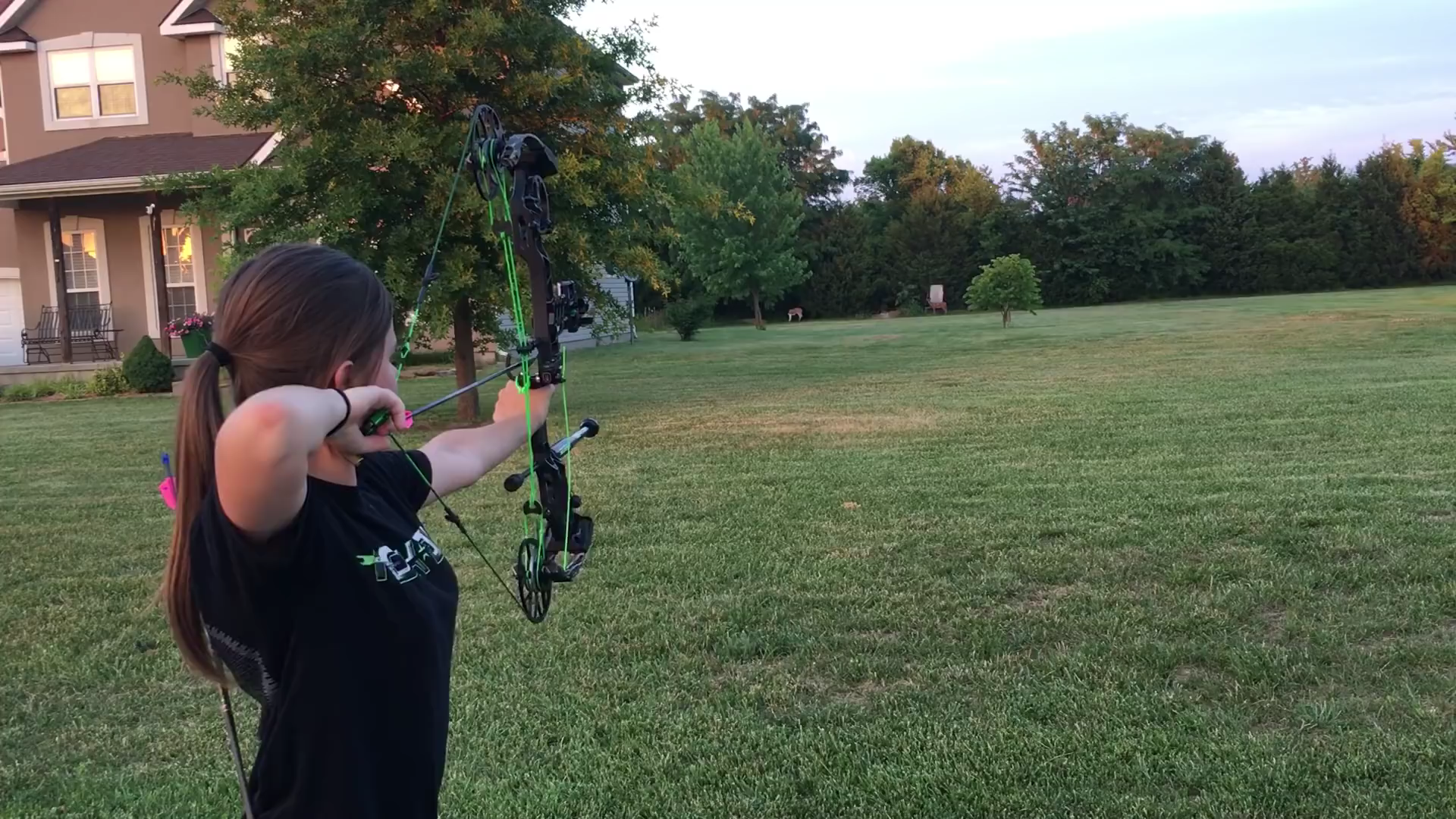 弓圈mathewstriax90yards马修斯三角洲复合猎弓90码约82米射准测试