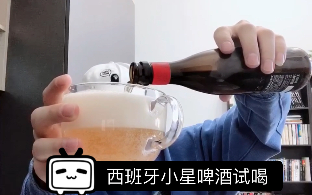 【小哀喝啤酒】第六弹:西班牙艾帝达姆啤酒,平淡的后宫番,食之无味弃之可惜哔哩哔哩bilibili