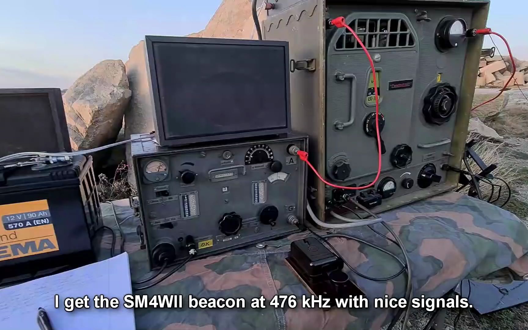 德军二战电台 100w.s and torn.e.b on 630 meter ham frequency.