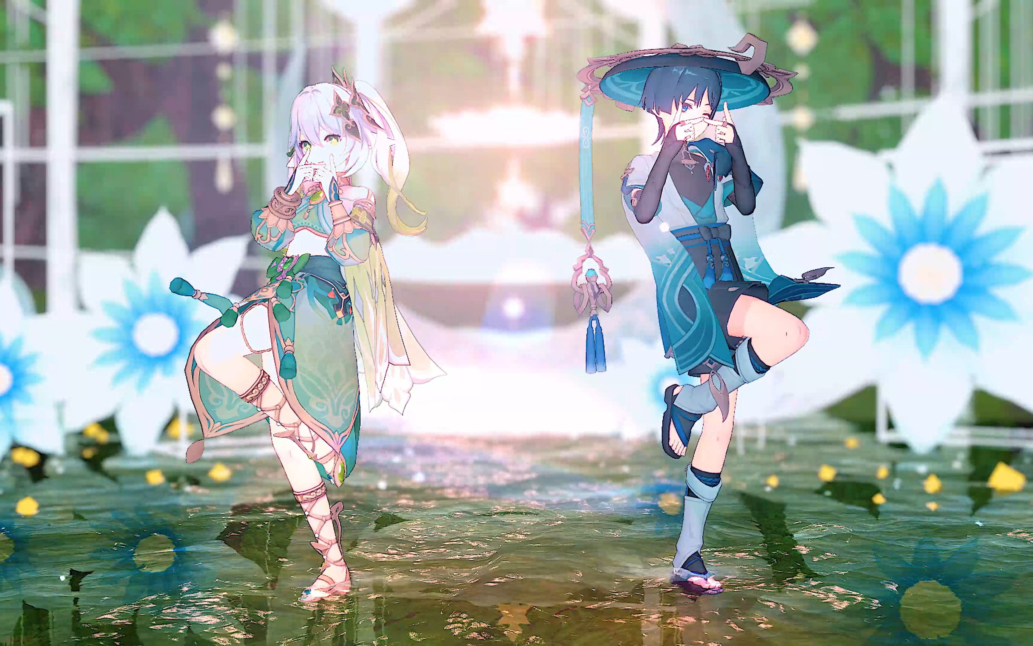 【原神/mmd/散兵x纳西妲/散纳】在阳光下,与我们一起起舞吧?