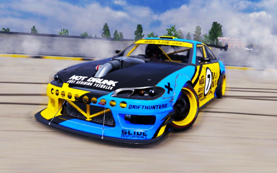 【漂移】carx漂移赛车2 日产silvia s14停车场漂移_哔哩哔哩 (゜-゜)