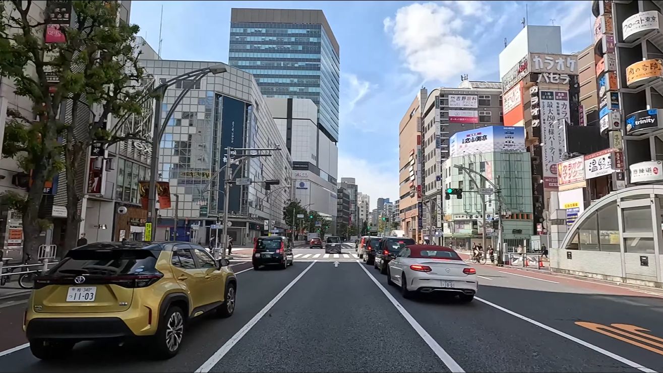 【4k 60fps】驾驶在日本东京市千代田区秋叶原街(2024.6)