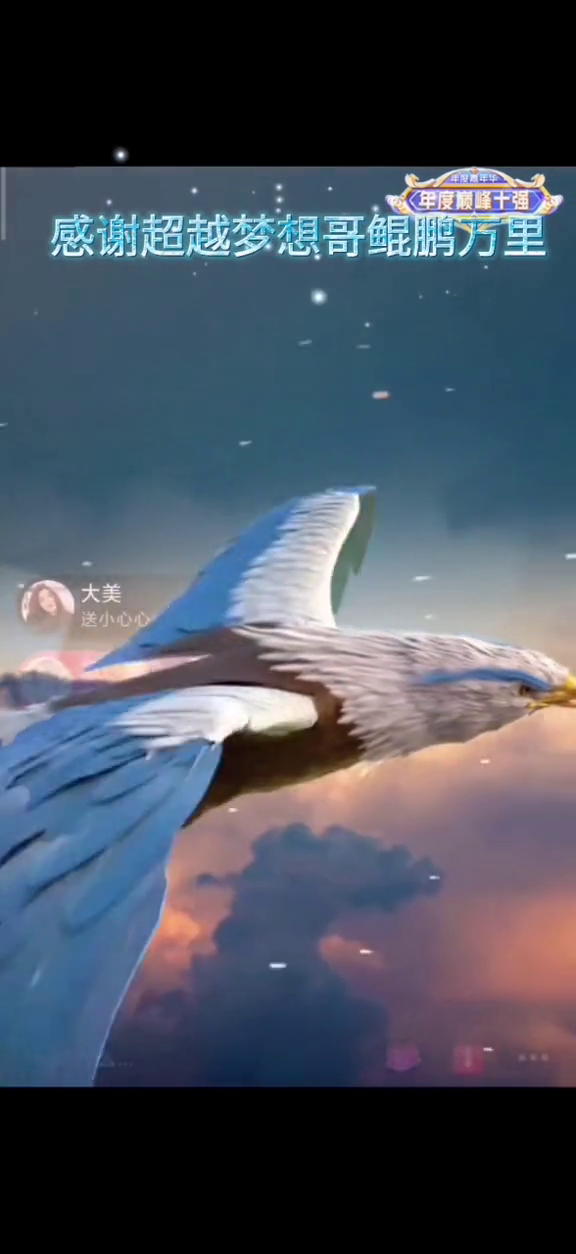 感谢超越梦想哥的鲲鹏万里太帅了超越梦想鲲鹏万里三斤