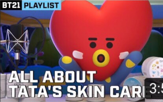 【BT21】TATA 助眠 护肤沙龙 与kiehl合作 关于TATA的皮肤护理哔哩哔哩bilibili