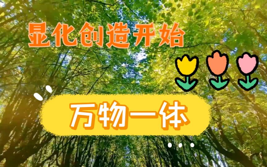 显化创造的开始是明白万物一体