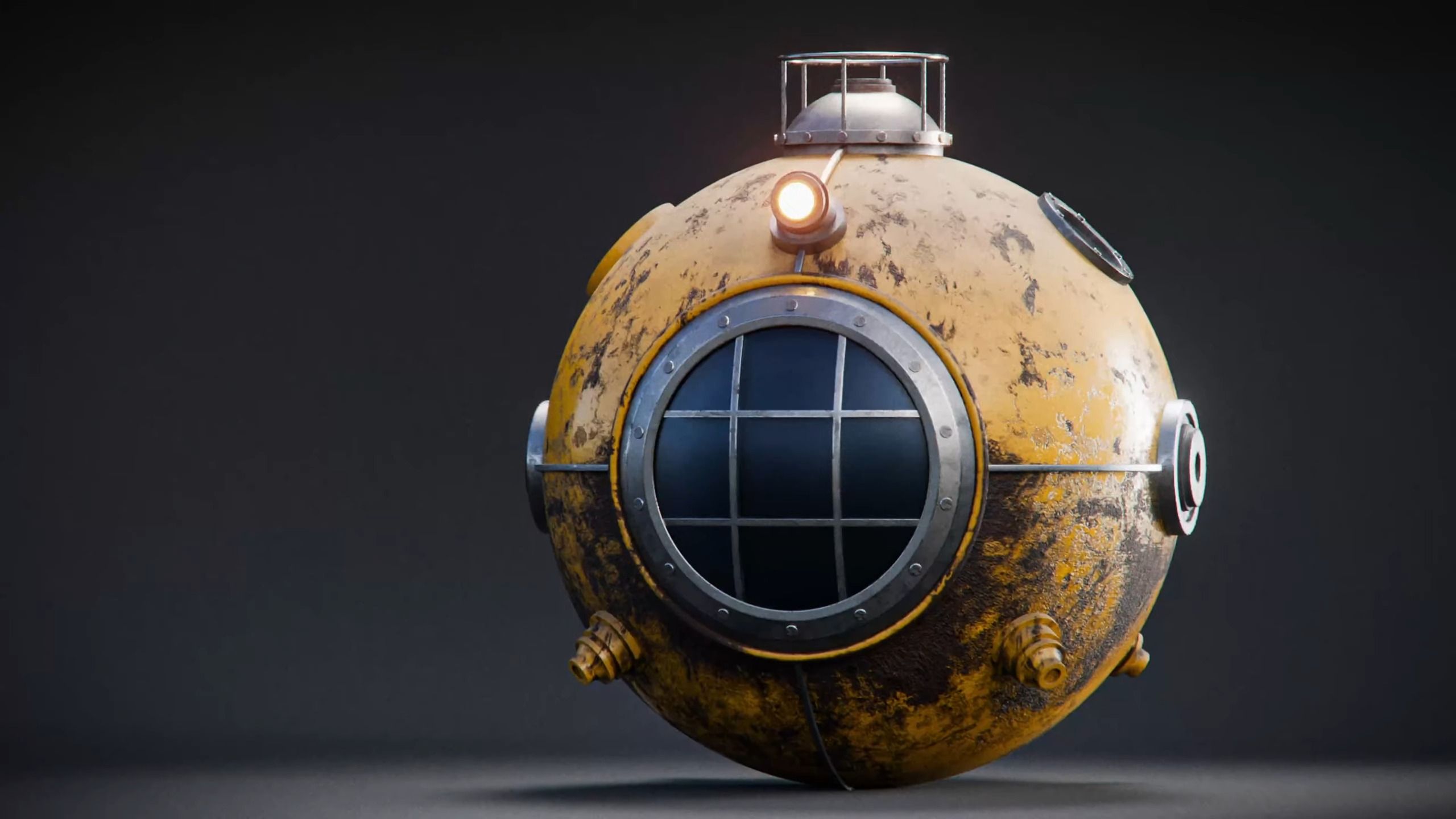 【blender】硬表面布线建模—老式潜艇(中文字幕)