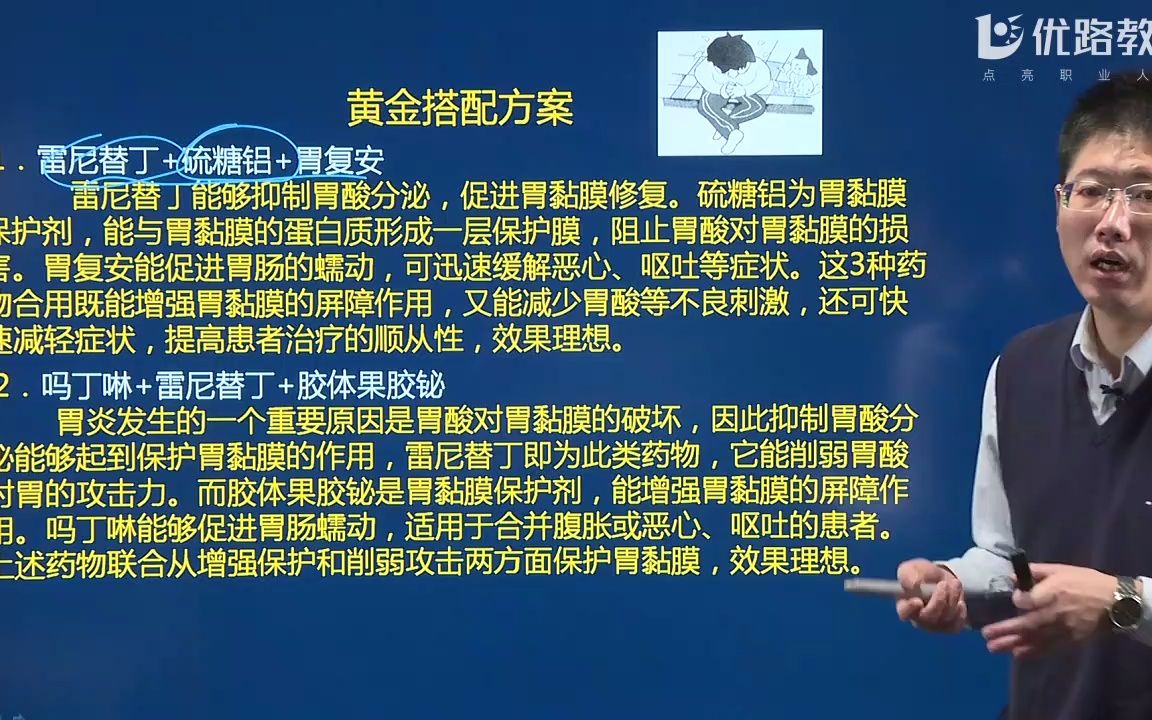 执业药师《联合用药》案例分析 — 急性胃炎、慢性胃炎哔哩哔哩bilibili