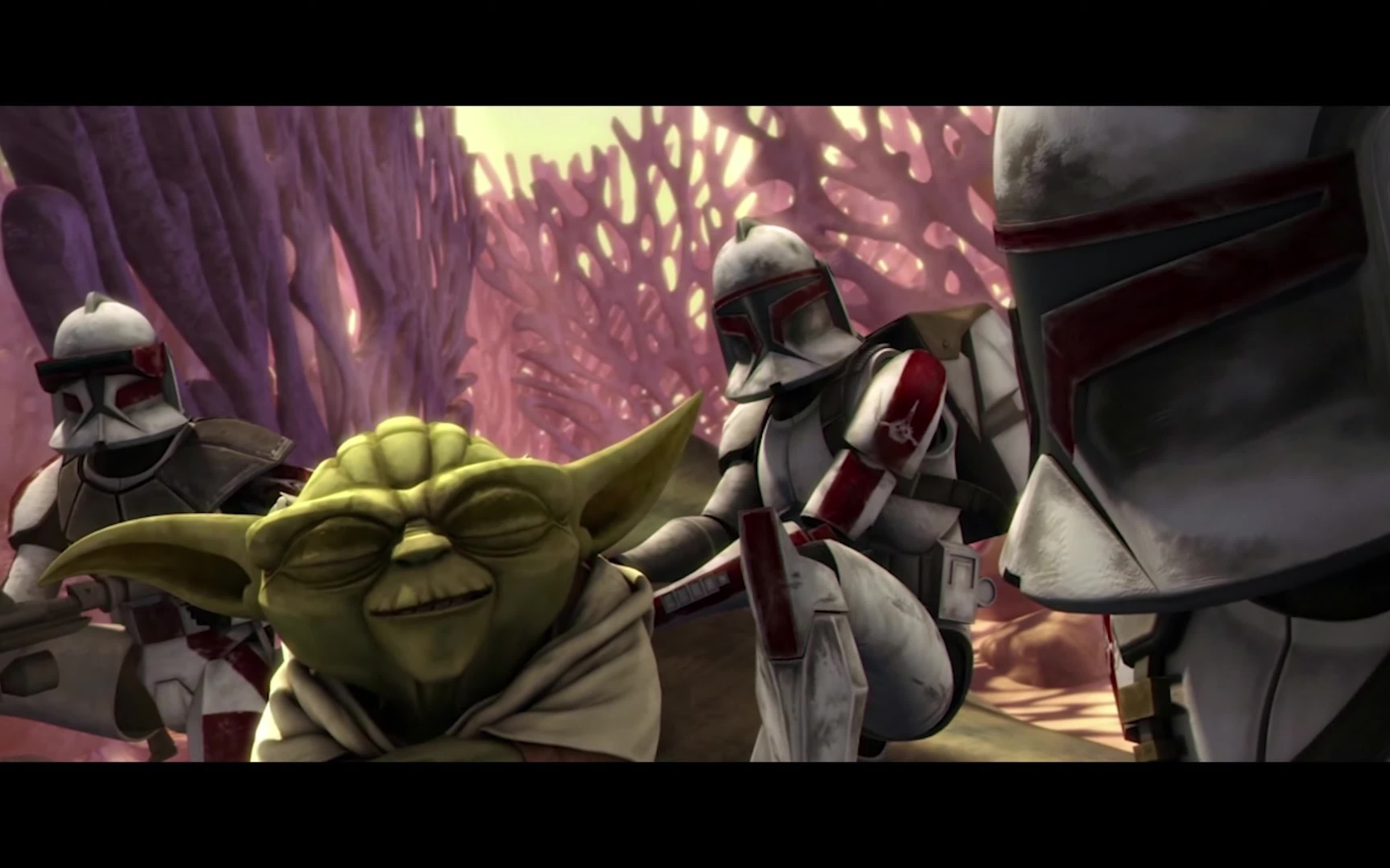 星球大战 克隆人战争:尤达戏耍战斗机器人 4k_哔哩哔哩 (゜-゜)つロ