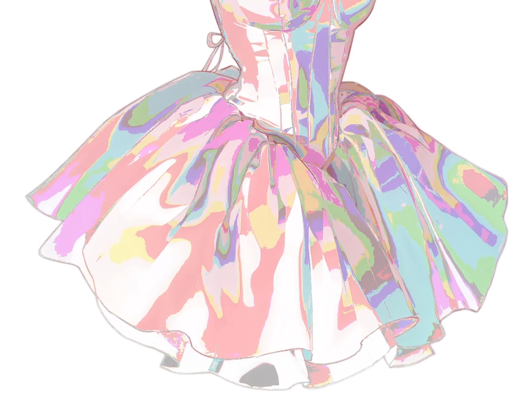 procreate懒人藏色画出五彩斑斓的白