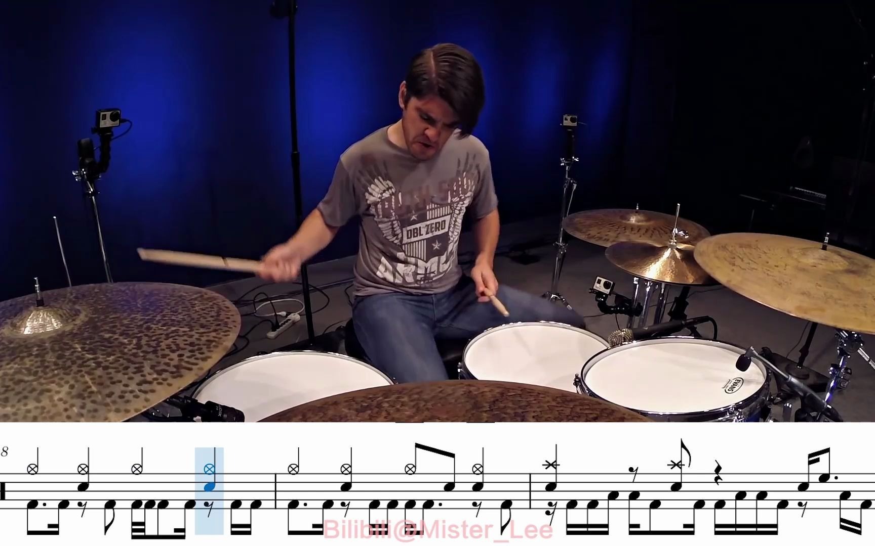 【动态鼓谱】扒网红鼓手cobus高级串烧的谱the big & ugly medley