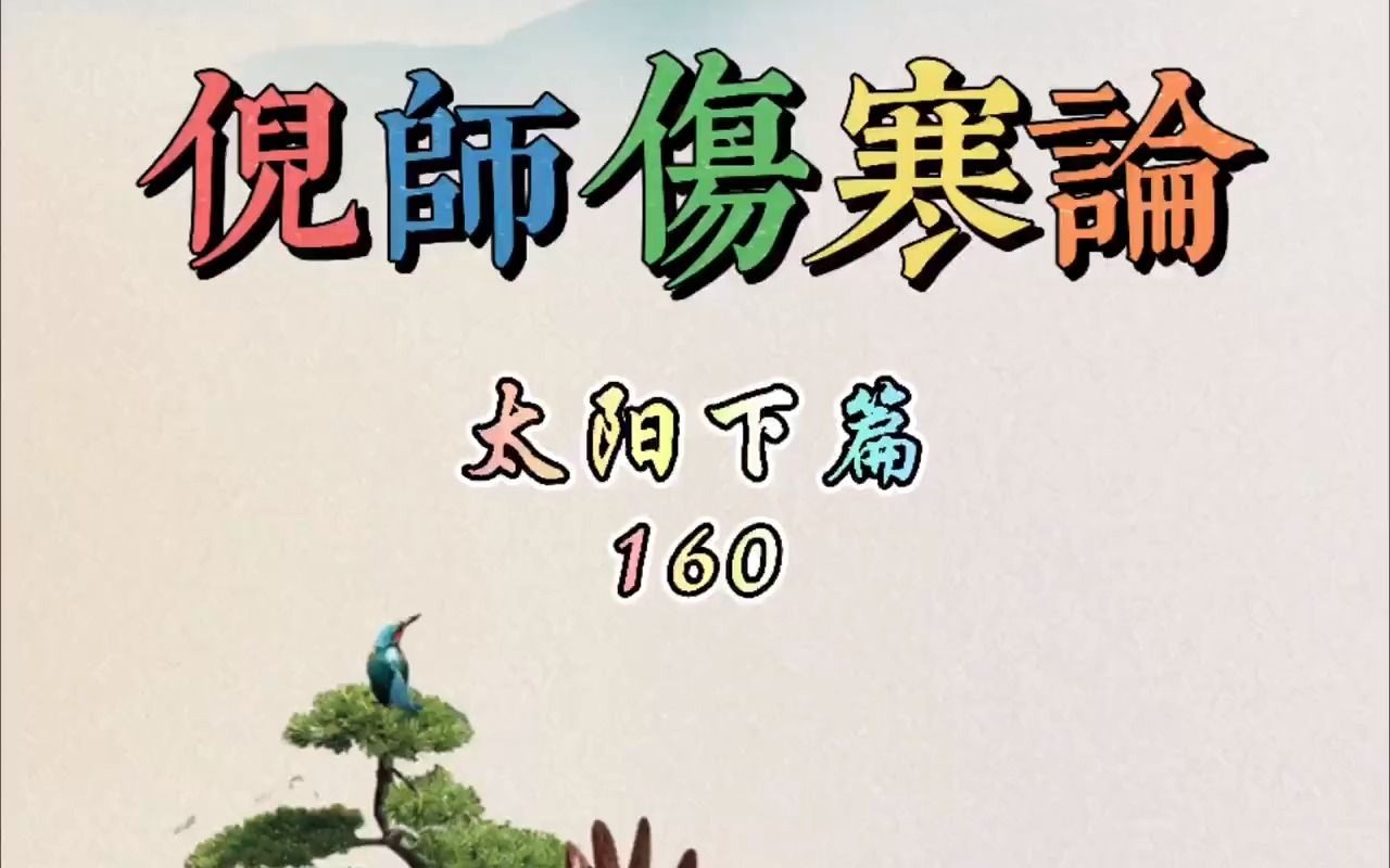 88倪师伤寒论太阳下篇160倪海厦哔哩哔哩bilibili